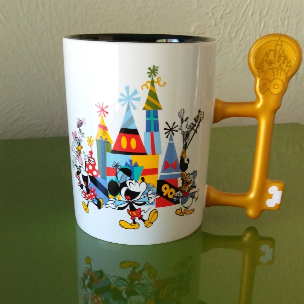 Disney Colorful Castle Mug with Gold Handle